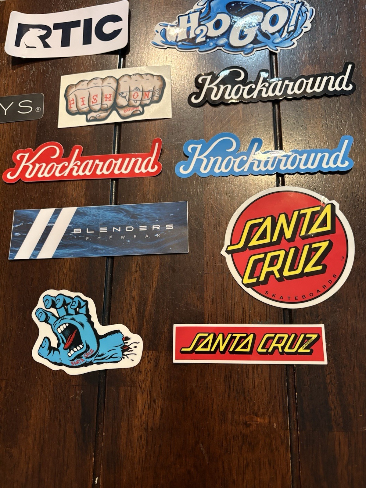 Set of 20 Brand Stickers (Apple, RTIC, Blenders, Knockaround, Santa Cruz, etc)