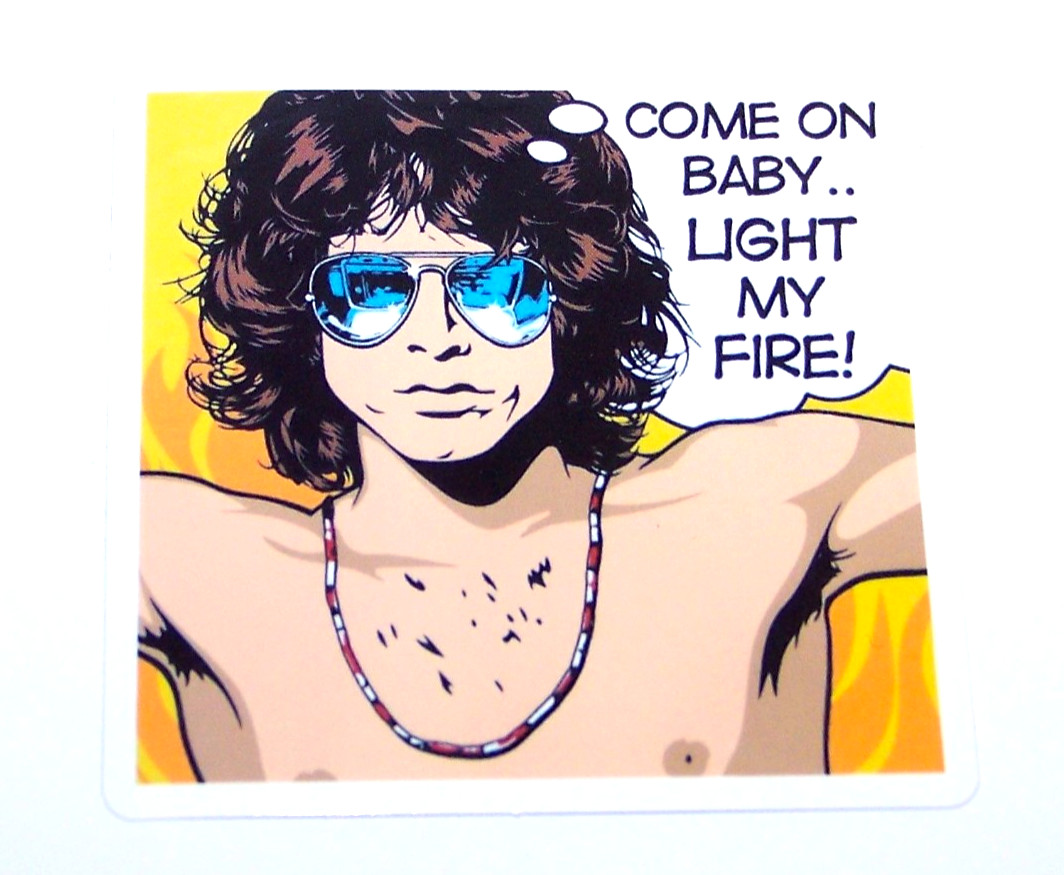 THE DOORS Logo Die Cut Sticker Decal Music Band Rock Light My Fire Jim Morrison