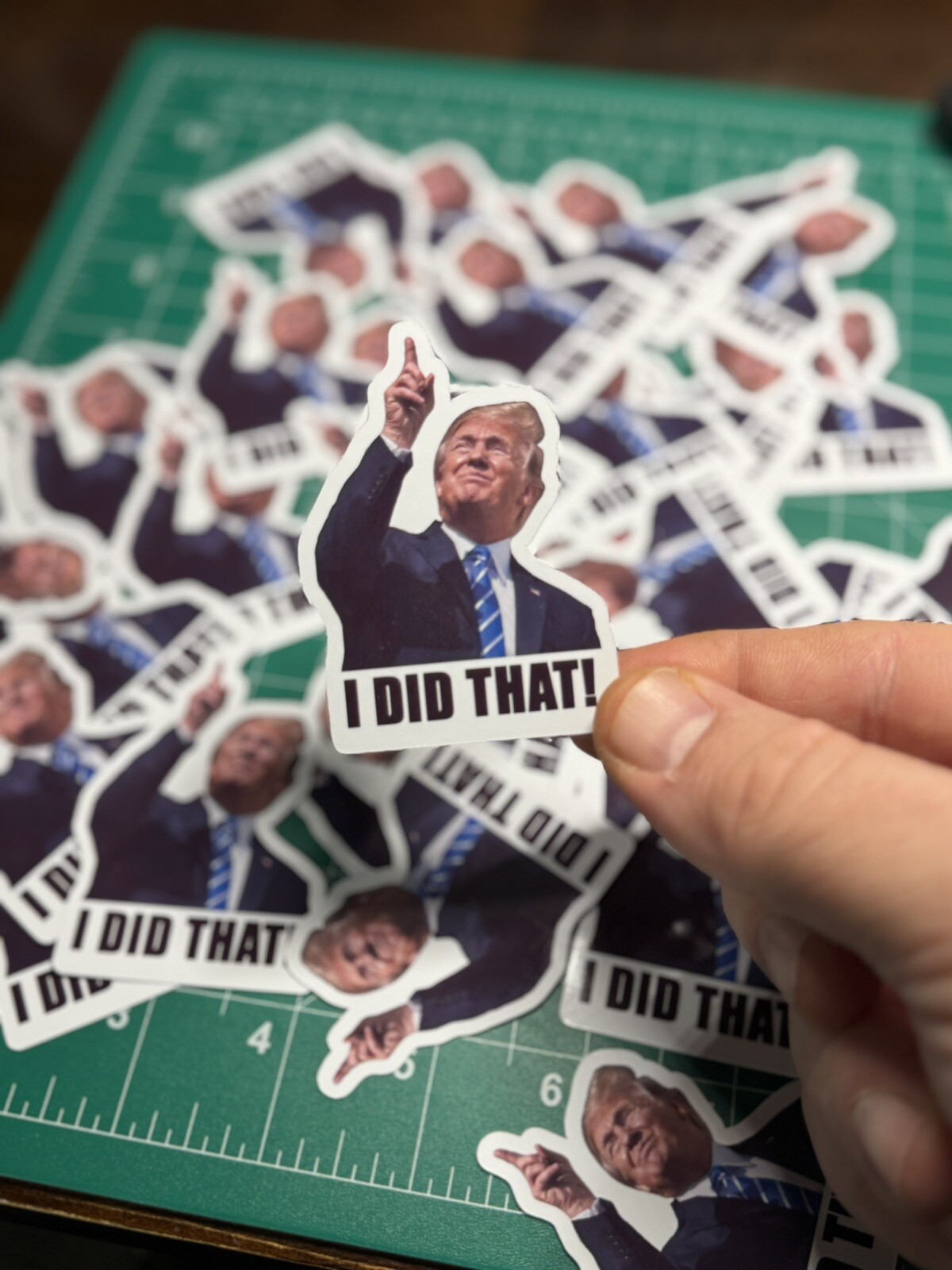 Donald Trump “I DID THAT!” Stickers – 10pc – Decals Car Gas Pump Station 2.5”x2”