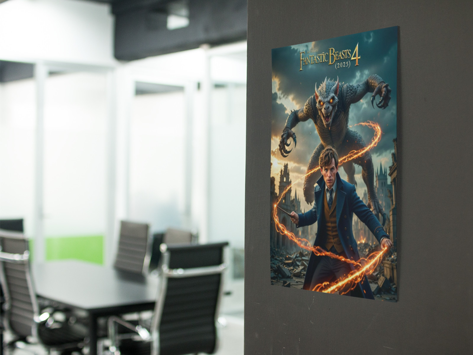 FANTASTIC BEAST 4 Movie Wall Vinyl Decal Poster Print (Removable Adhesive)