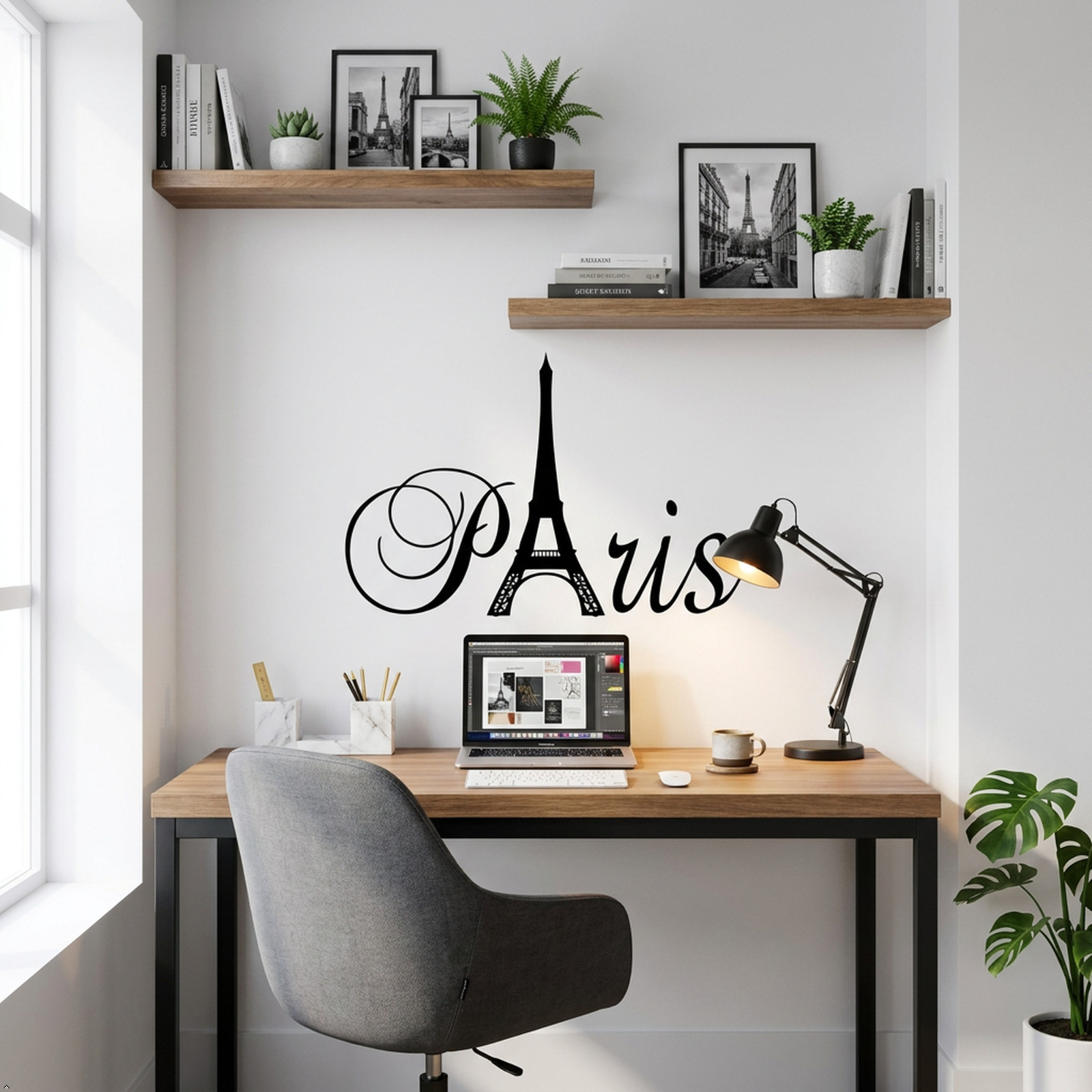 Paris Tower Girls Room Home Quote Vinyl Wall Decal Decor Art Sticker Decals