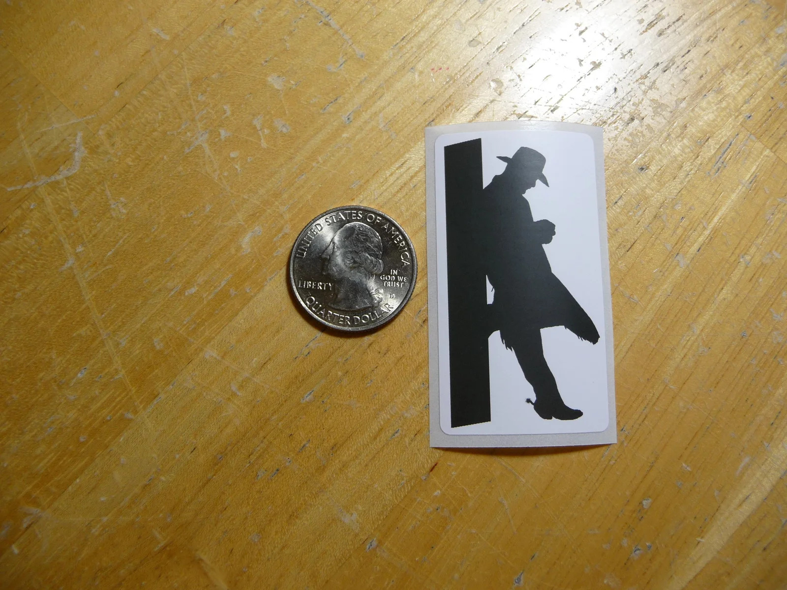 COWBOY LEANING ON POLE STICKER DECAL 1 – 50 BULK PACK FUNNY SOUTHWEST