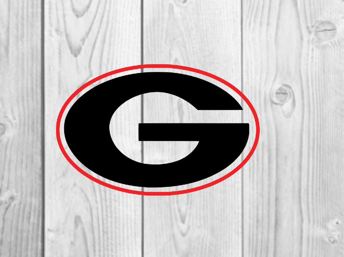 Georgia Bulldogs G – Vinyl Decal – Yeti / Stanley Cup / Auto / Cell phone – GA