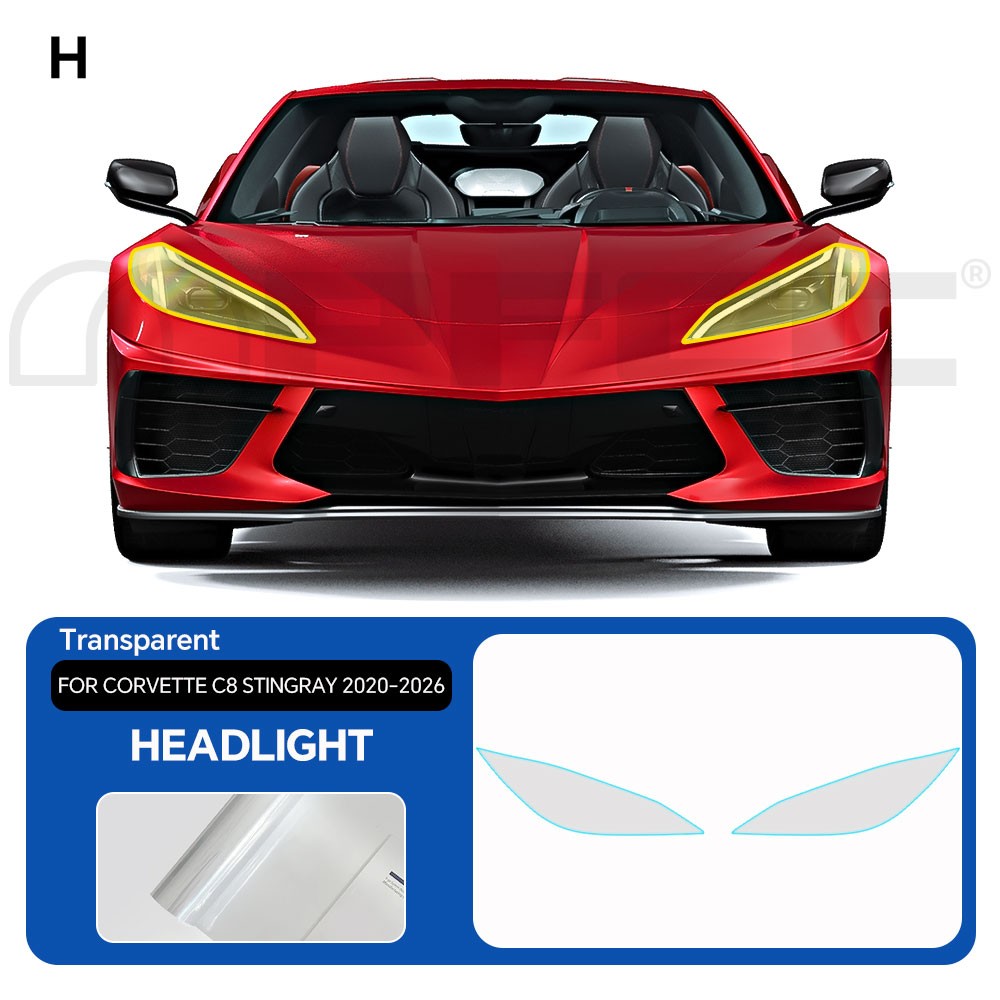 Corvette C8 Stingray 20-26 Full Car Kit Precut Paint Protection Film PPF TPU Bra