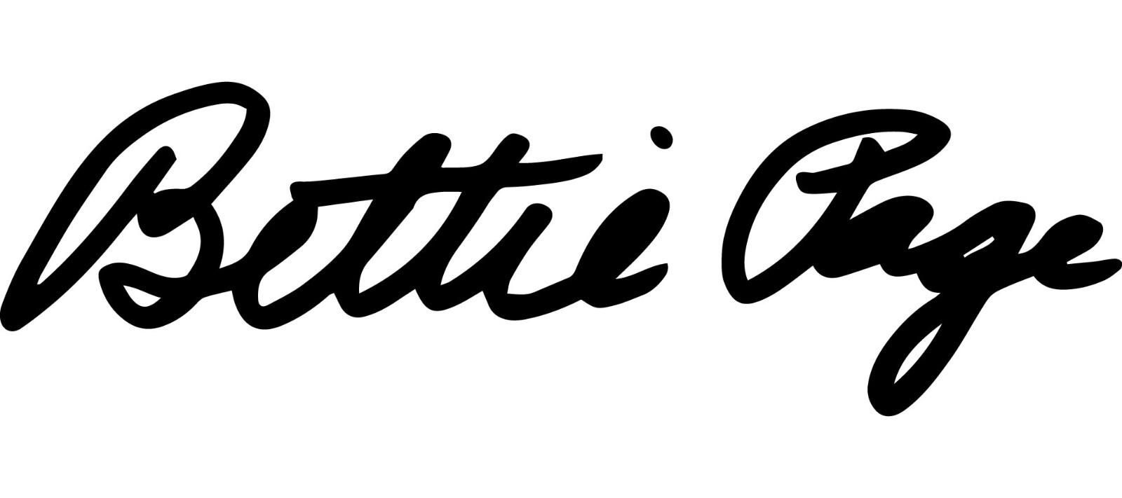 Bettie Page signature Autograph VINYL DECAL pin-up queen model vintage retro