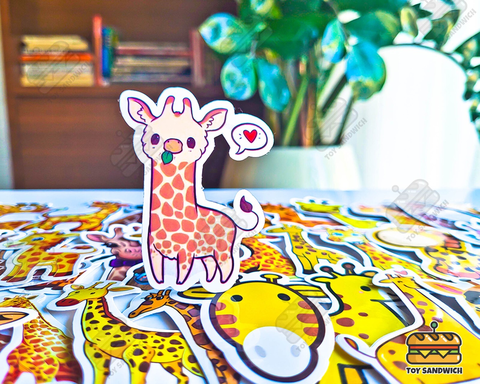 50 pcs "Giraffe" Sticker Pack Giraffe Nursery Giraffe Print Africa Safari Zoo