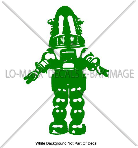Robby The Robot Sci-Fi Forbidden Planet Sizes & Colors Die Cut Vinyl Decal