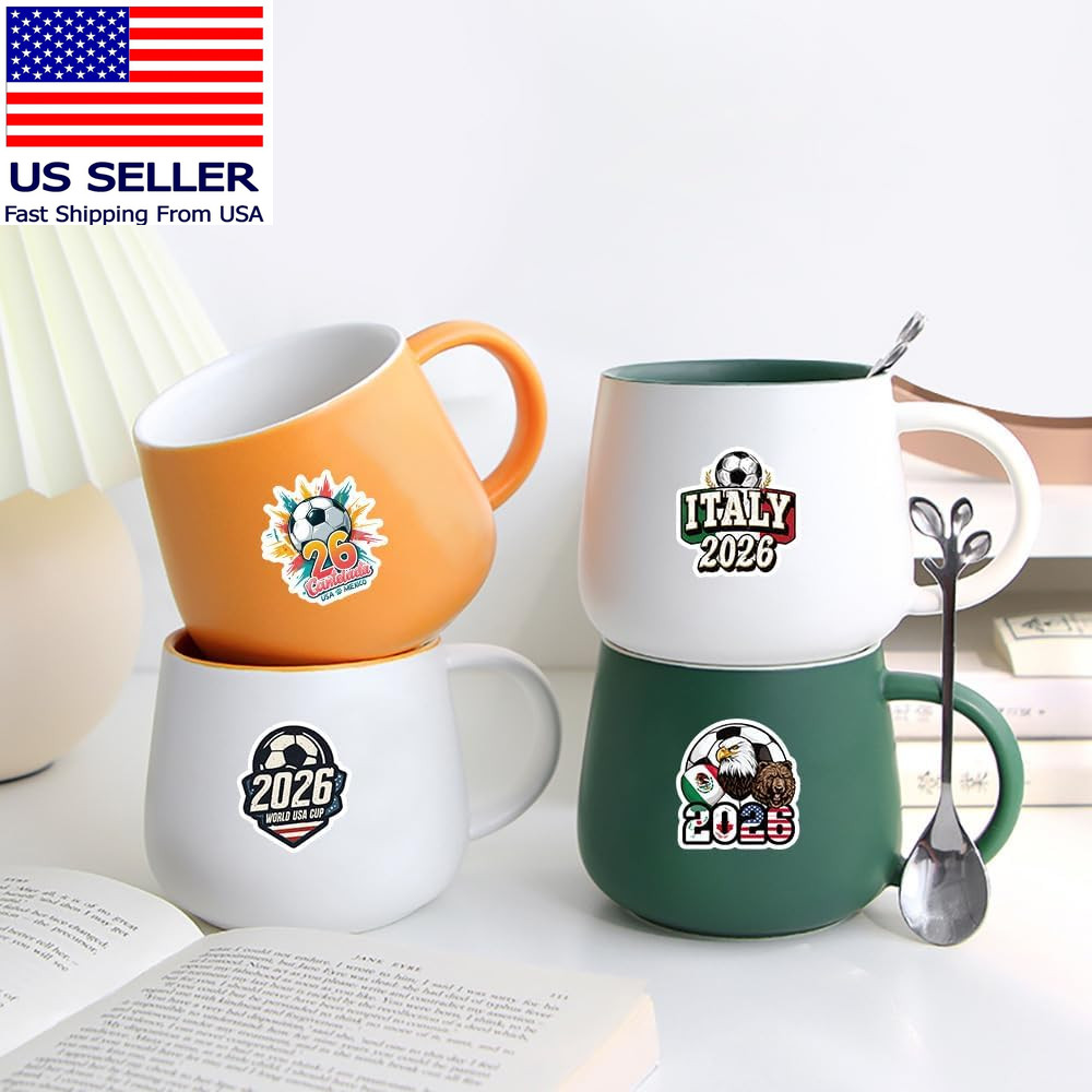 World Cup Football Soccer Stickers Soccer Water Bottle Stickers,Soccer Party Spo