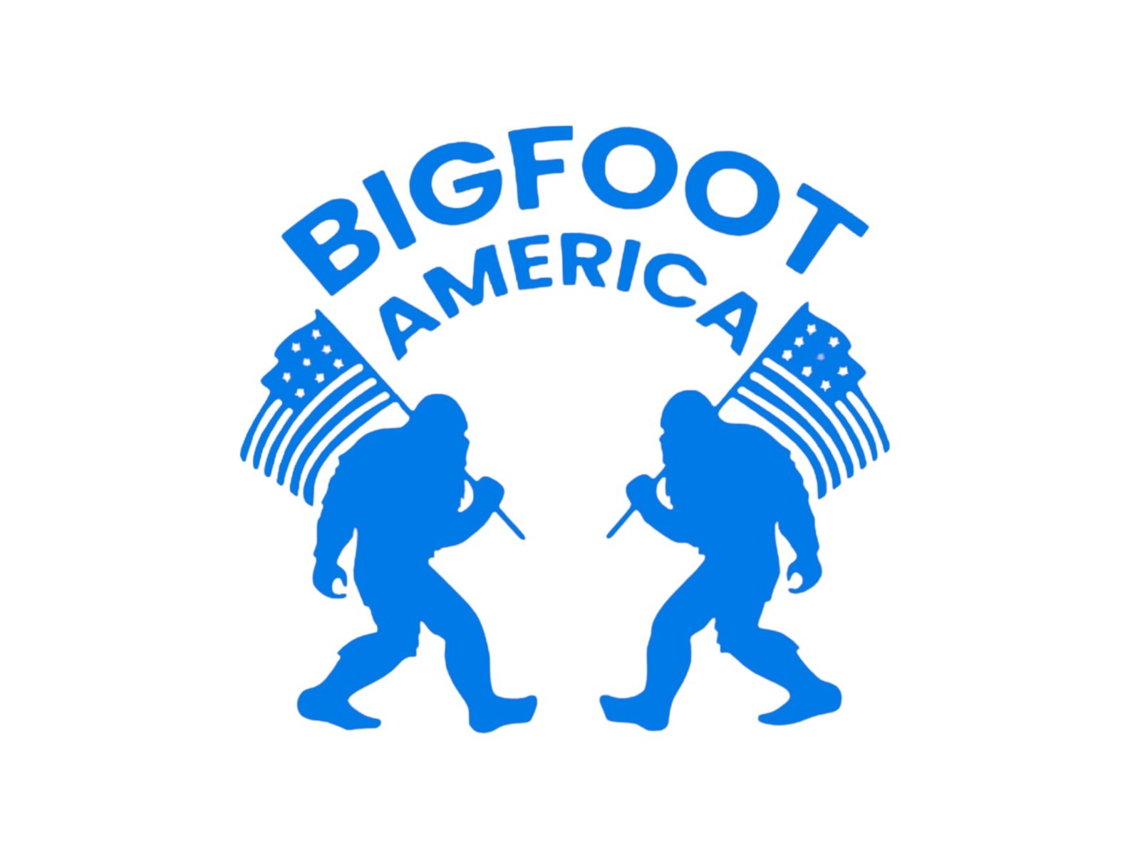 Bigfoot America decal vinyl decal for cars trucks laptop most smooth surfaces