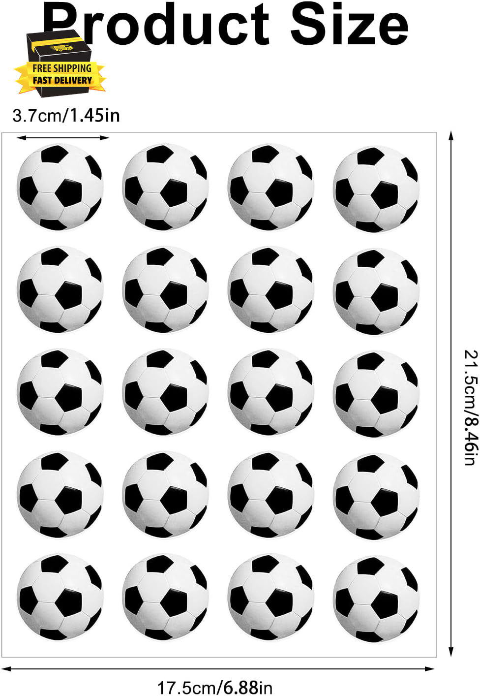 240 Pcs Soccer Stickers Soccer Tattoos for Kids Self-Adhesive Sports Football Fa