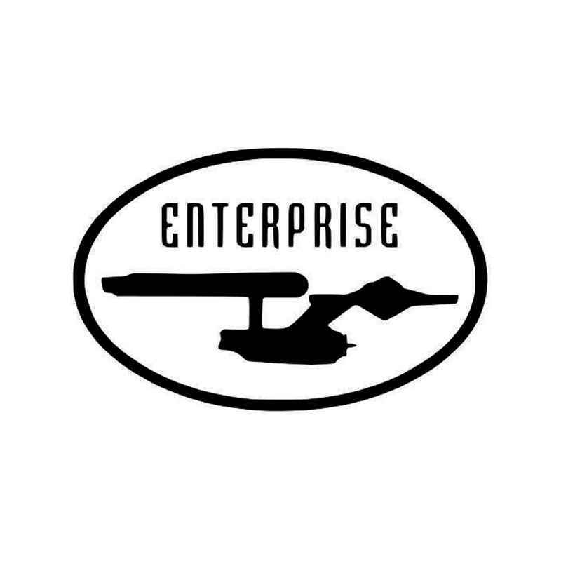 Vinyl Decal for Window – Star Trek, Enterprise, Various Sizes & Colors