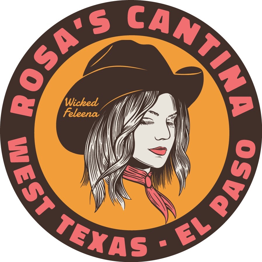 Rosa’s Cantina West Texas Town of El Paso Wicked Feleena Vinyl Sticker Decal