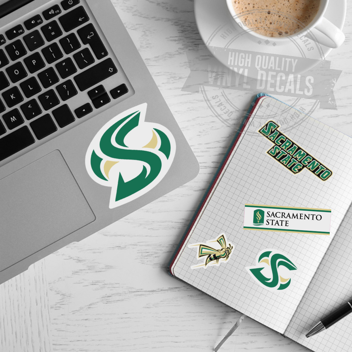 Sacramento State University NCAA A4 High Quality Printed Vinyl Decal Sticker