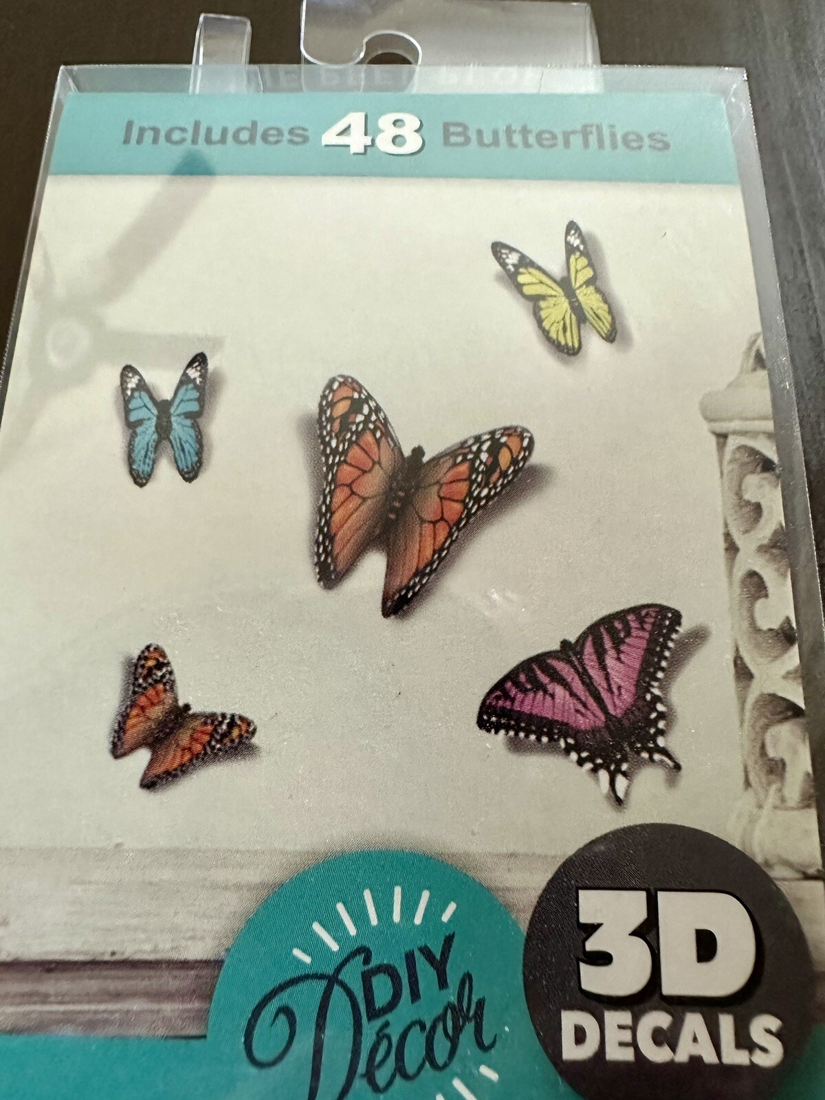 The Peel People DIY Wall Decor Peel And Stick 3D Decals 48 Butterflies