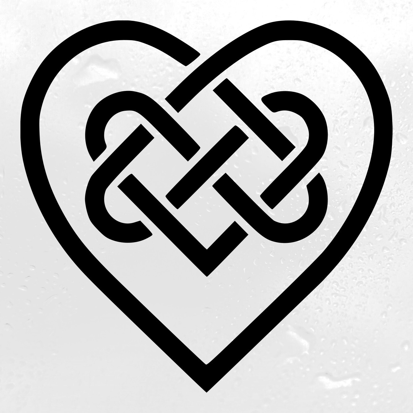 Celtic Love Knot Vinyl Decal | Irish Gaelic Knotwork | Die Cut Sticker