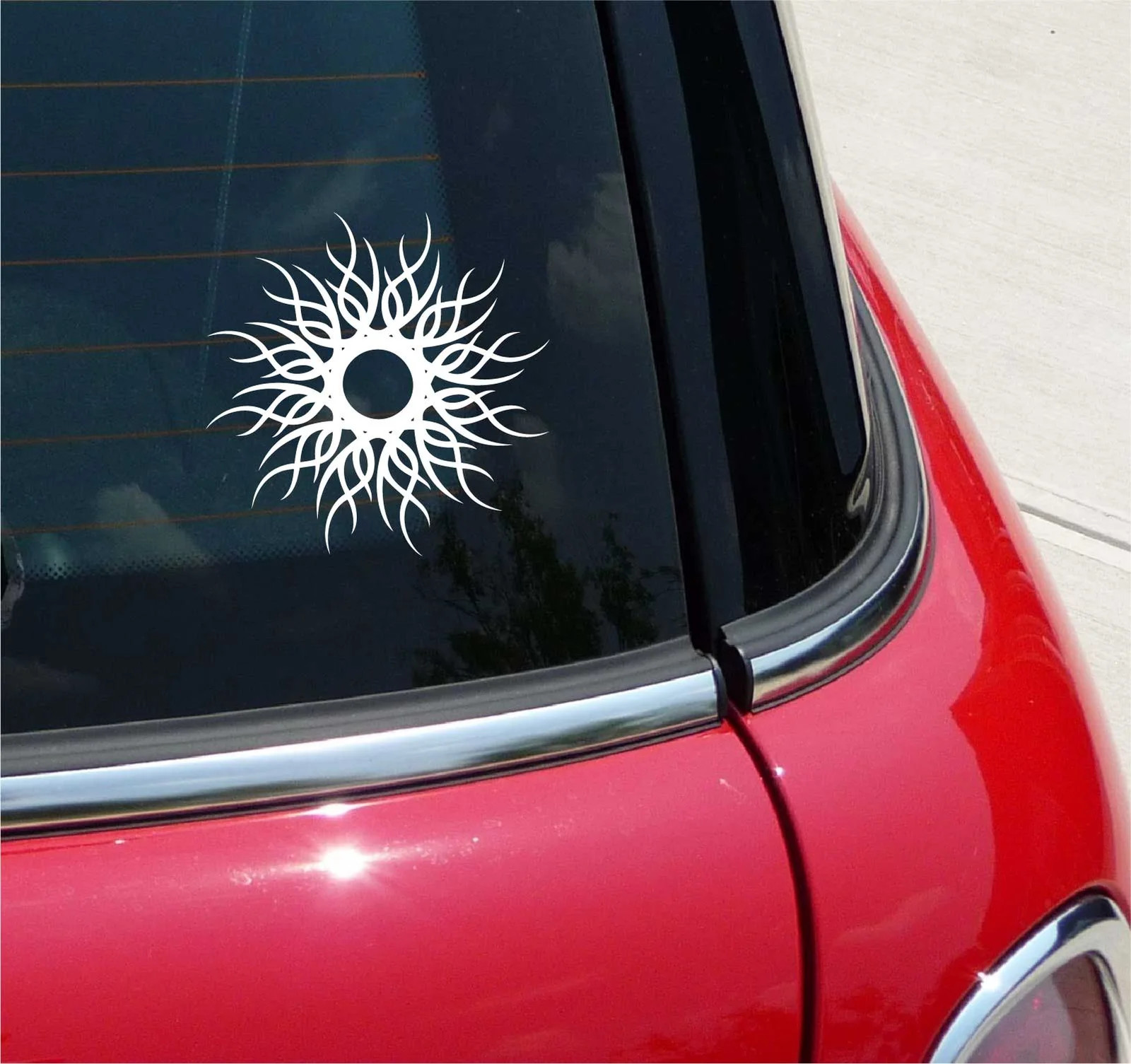 TRIBAL SUN BEACH GRAPHIC DECAL STICKER ART CAR WALL DECOR
