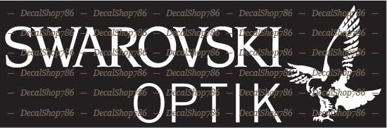 Swarovski Optik Scopes – Hunting / Shooting – Vinyl Die-Cut Peel N' Stick Decals