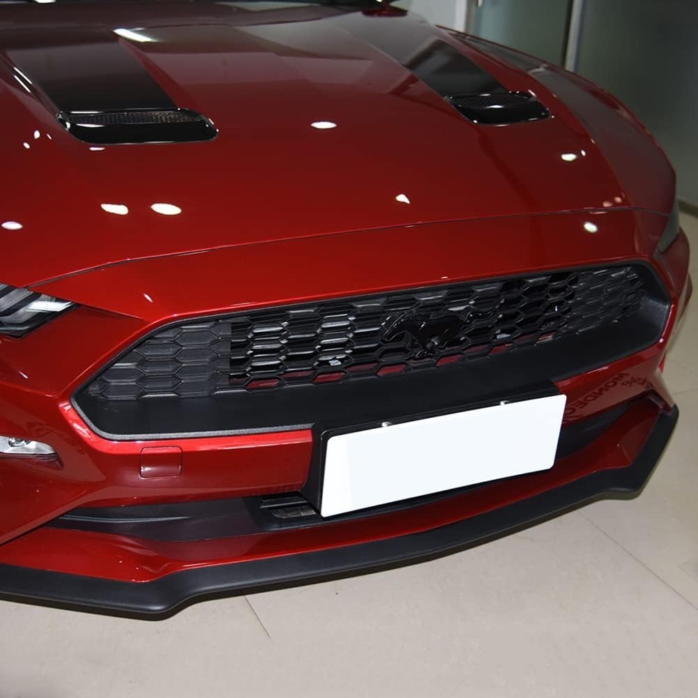 Glossy Black Exterior Hood Vent Air Outlet Cover Trim for Ford Mustang Accessori