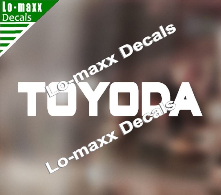 TOYODA Premium Custom Graphics Die-Cut Vinyl Decal for High-Octane Style