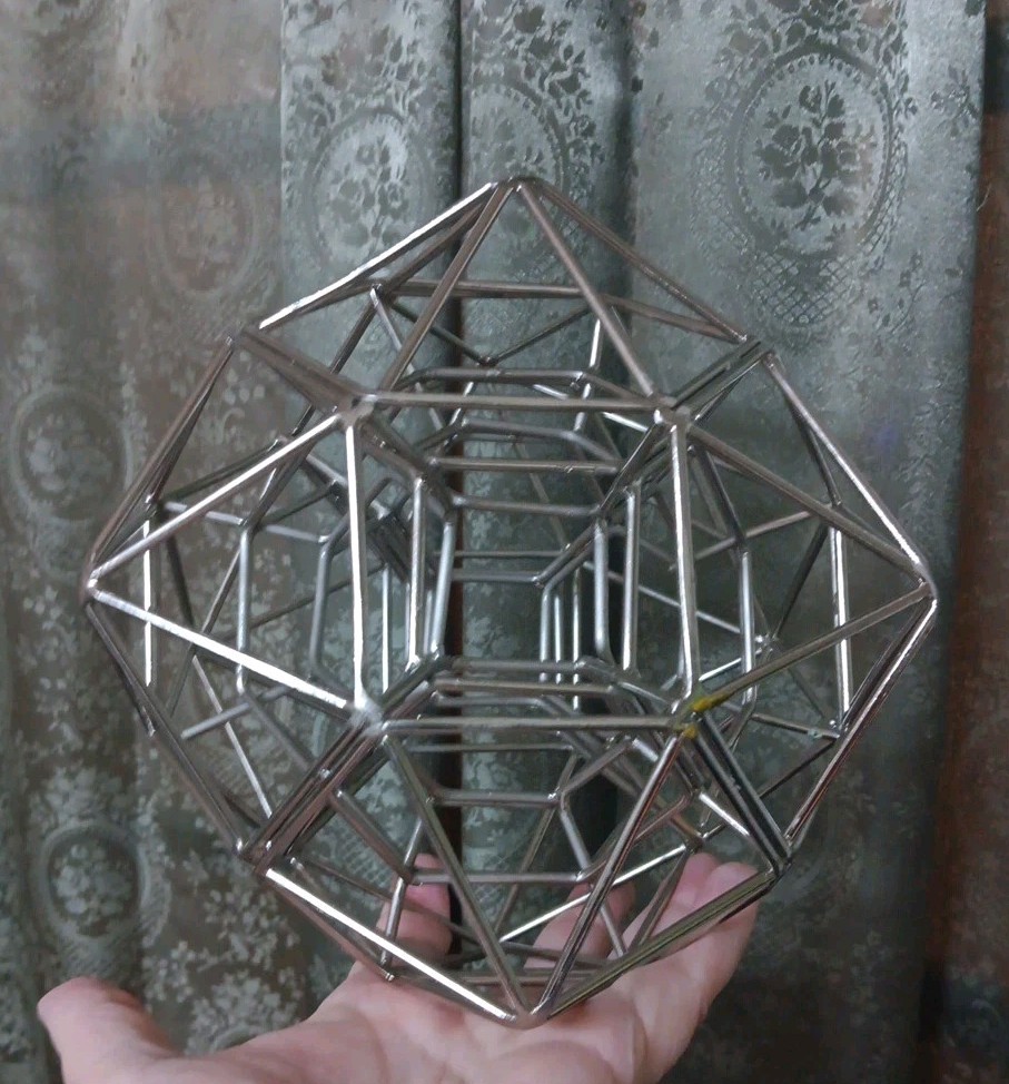 Abstract Art Sculpture Geometric Solid Sacred Geometry Math Class Decor Rare