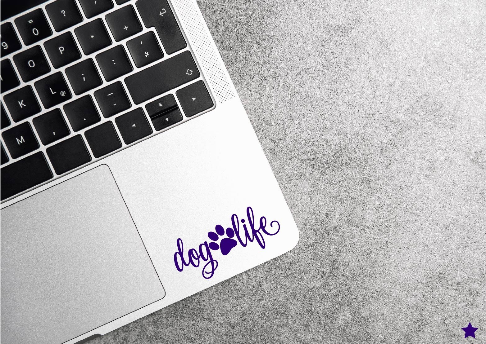 Dog Life Paw Script Decal Sticker Pet Love Dogs Pawprint Puppy Woof Rescue Breed