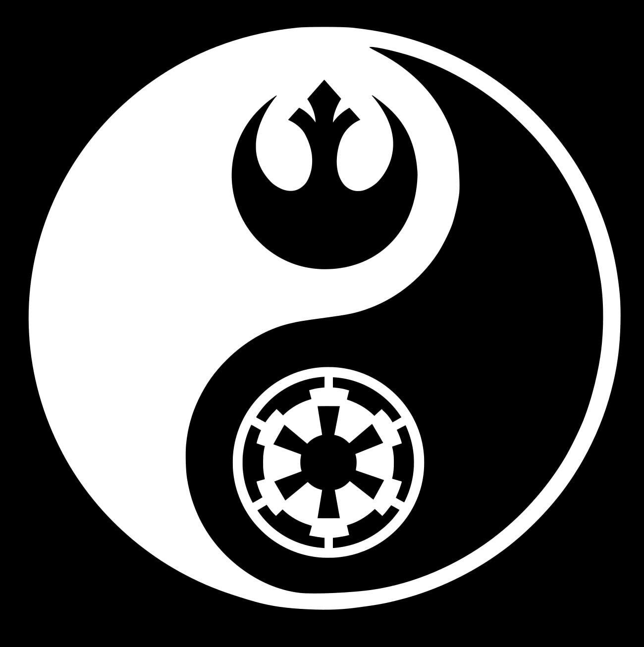 Rebel and Empire Logo Yin Yang Decal Vinyl Sticker