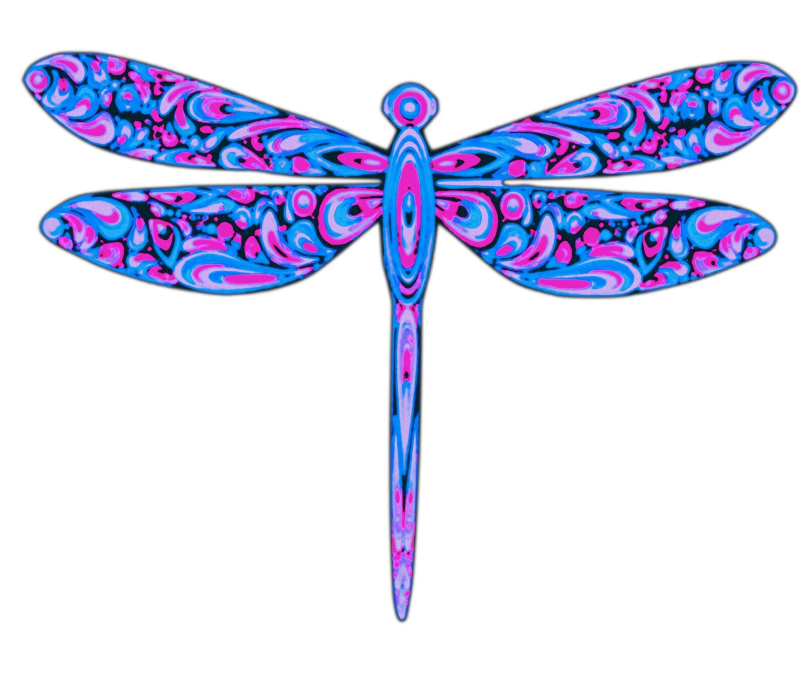 Purple Dragonfly Sticker (2 inch) Phone Girly Chic Beautiful