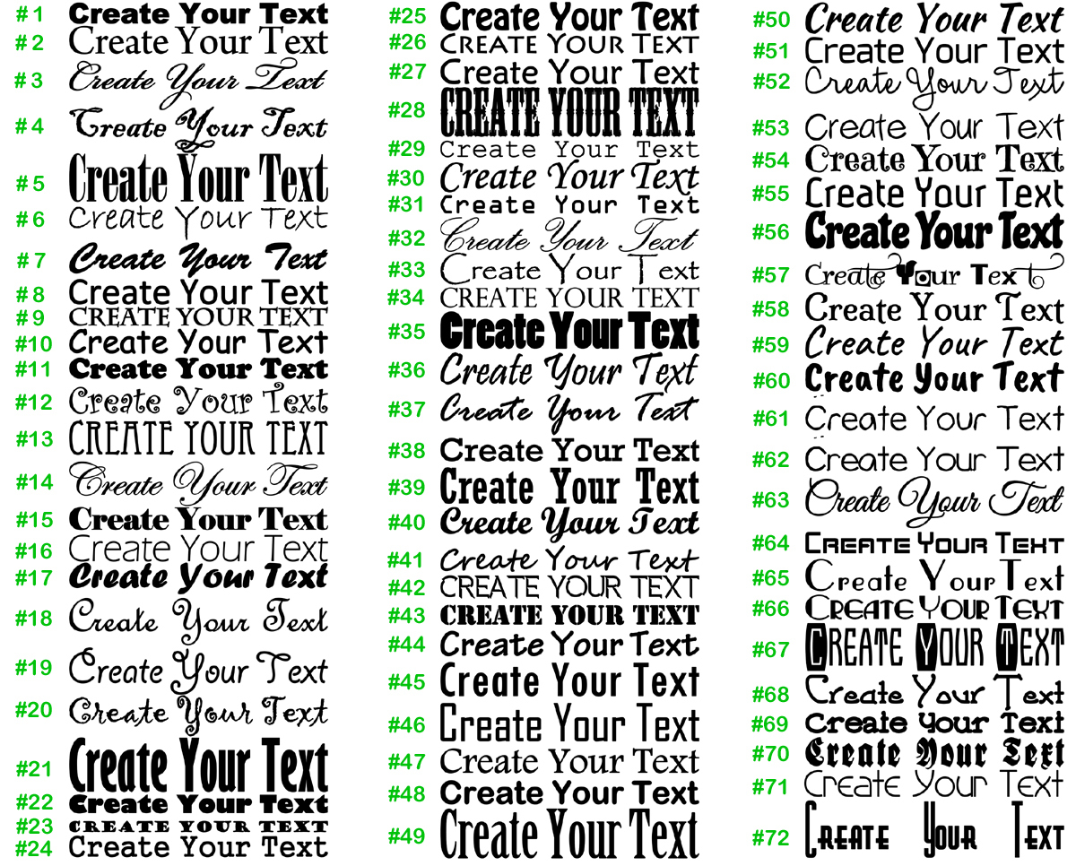 Custom Text Vinyl Decal Sticker Personal Unique Name Create Your Own Lettering
