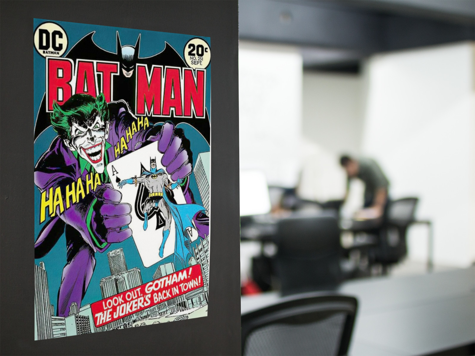 Vintage Comic Villain Style Wall Vinyl Decal Poster Print Removable Adhesive