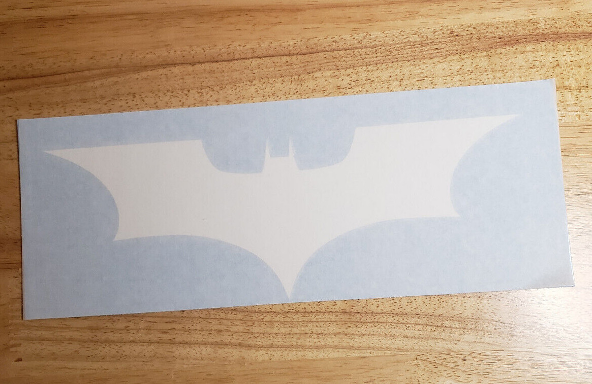 DARK KNIGHT Batman Decal Sticker LOGO Gloss WHITE Truck Hood Tailgate 30" FAST