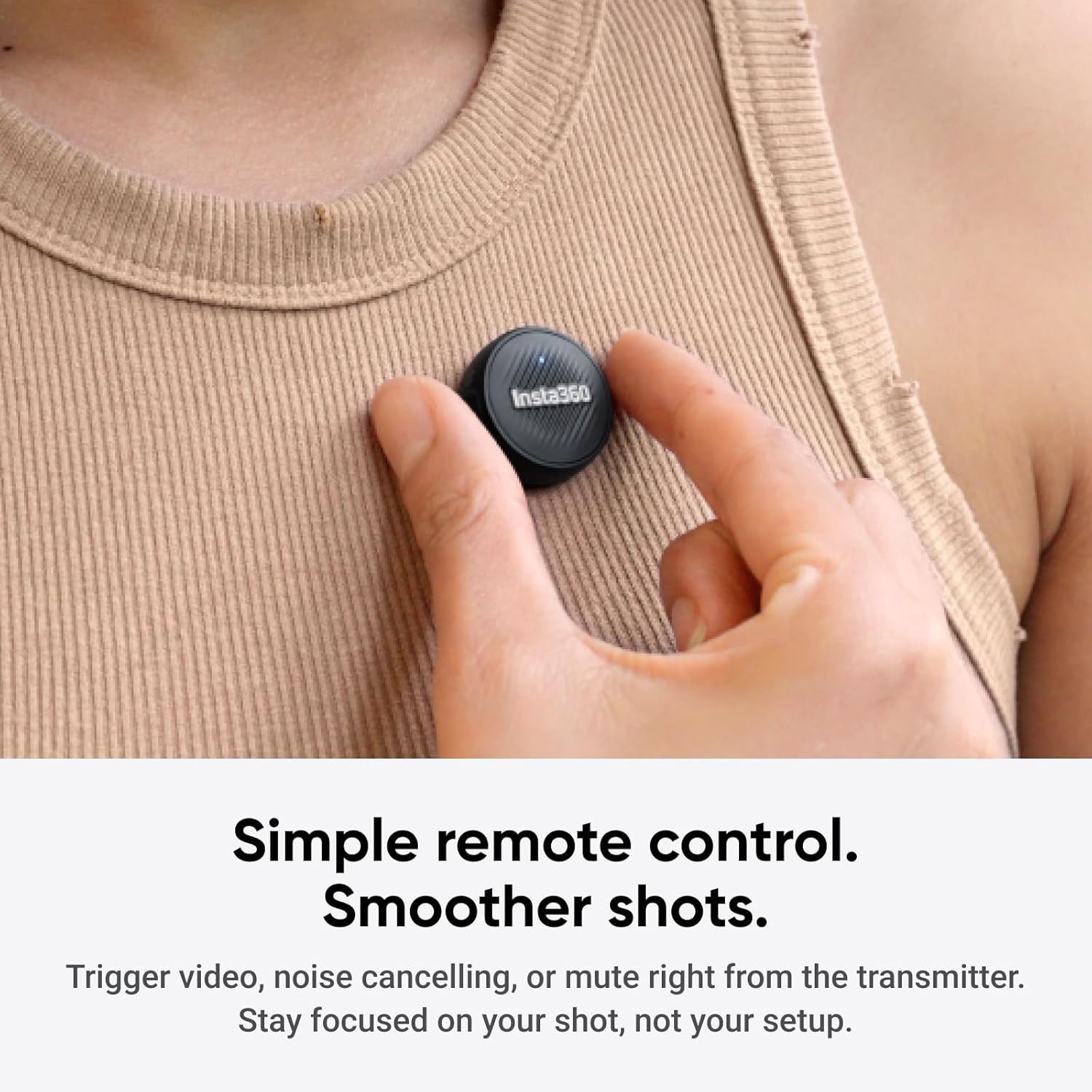 Mic Air Transmitter, 7.9g Ultralight, Wireless Microphone, Noise Cancel
