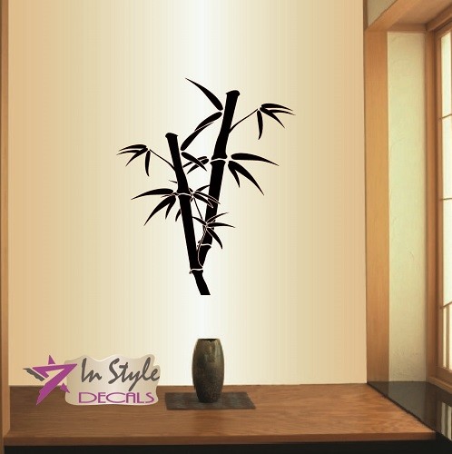 Vinyl Decal Bamboo Tree Floral Design Any Room Removable Wall Art Sticker 461