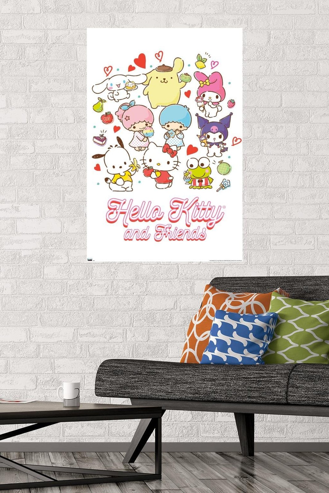Hello Kitty and Friends: 23 Favorite Flavors – Kawaii Wall Poster, 34L" x 22….