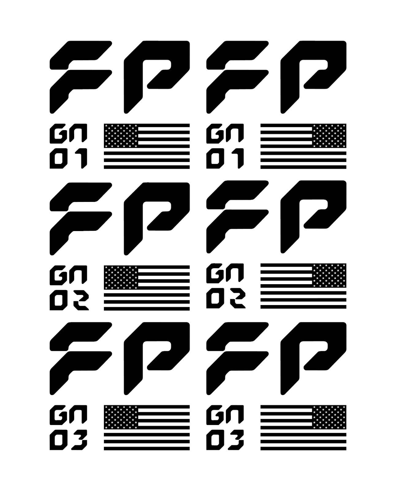Ford Raptor F-150 FP Gen 01 02 03 rear quarter vinyl decals F150 -pair