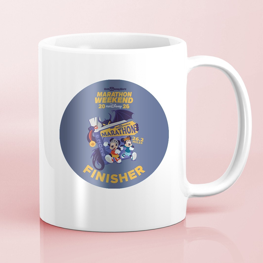 RunDisney Marathon Weekend 2026 26.2 Miles FINISHER Mug Water Bottle Sticker