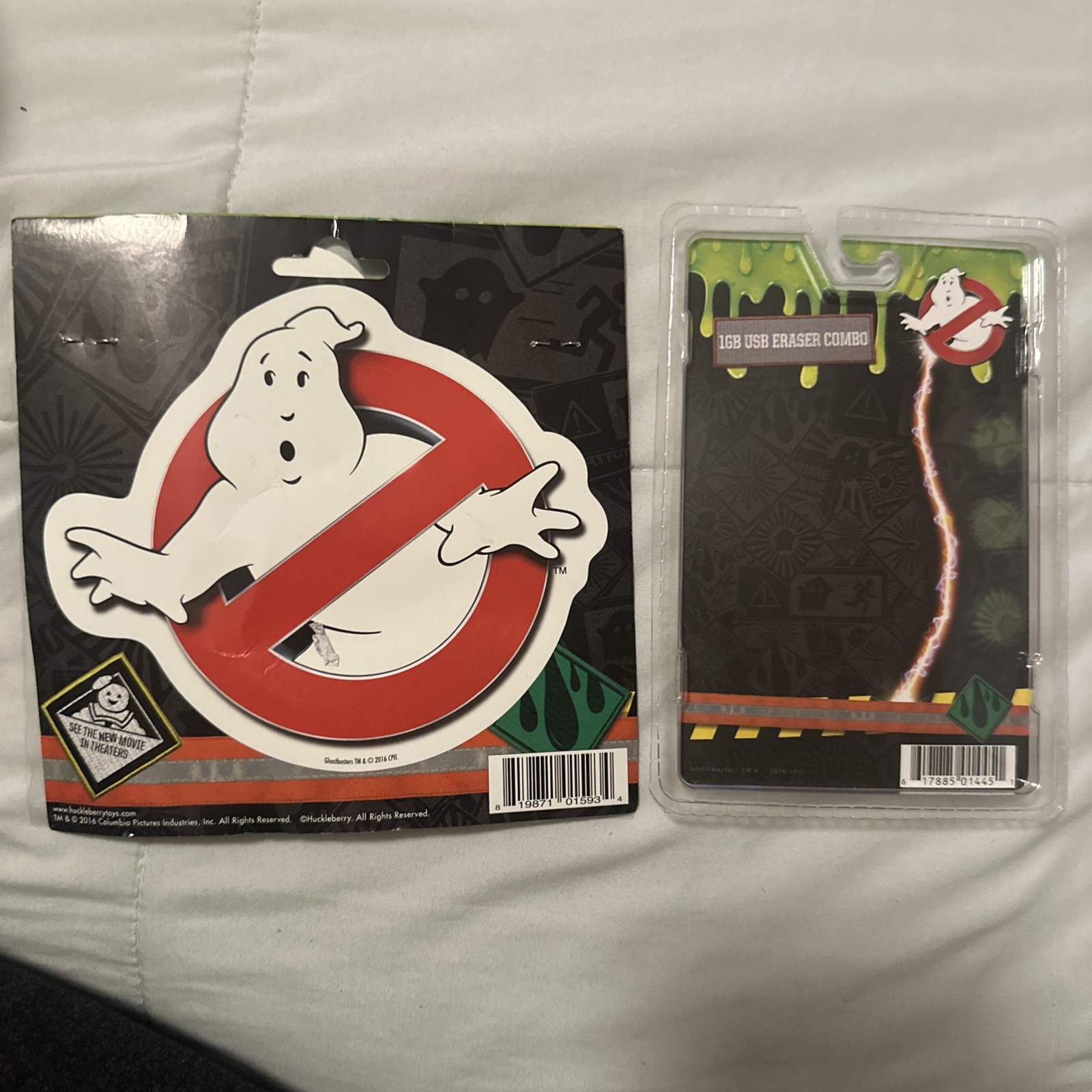 Ghostbusters Ghost Busters Vinyl Sticker Decal 5.5" x 4.75" New & 1 GB USB