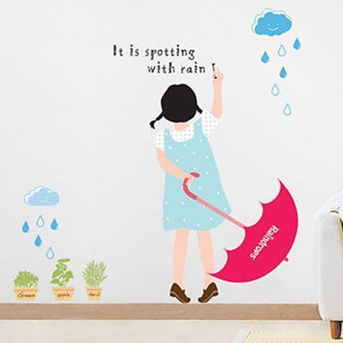 Wall Decals Sticker RAINY DAY 261-KR0032 "U.S SELLER"