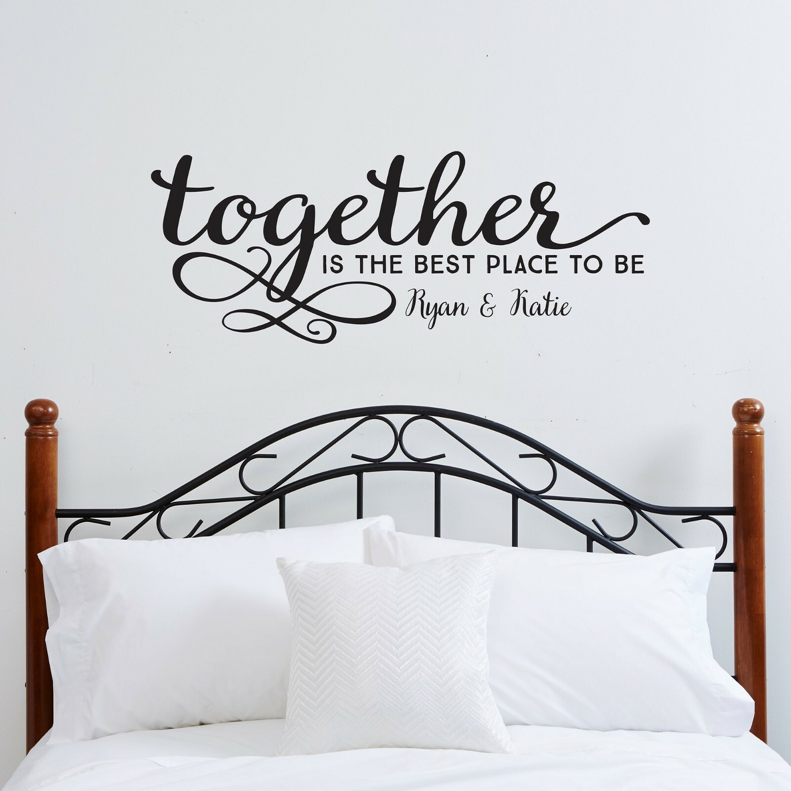 TOGETHER IS THE BEST PLACE TO BE PERSONALIZED Wall Art Decal Quote Words Decor