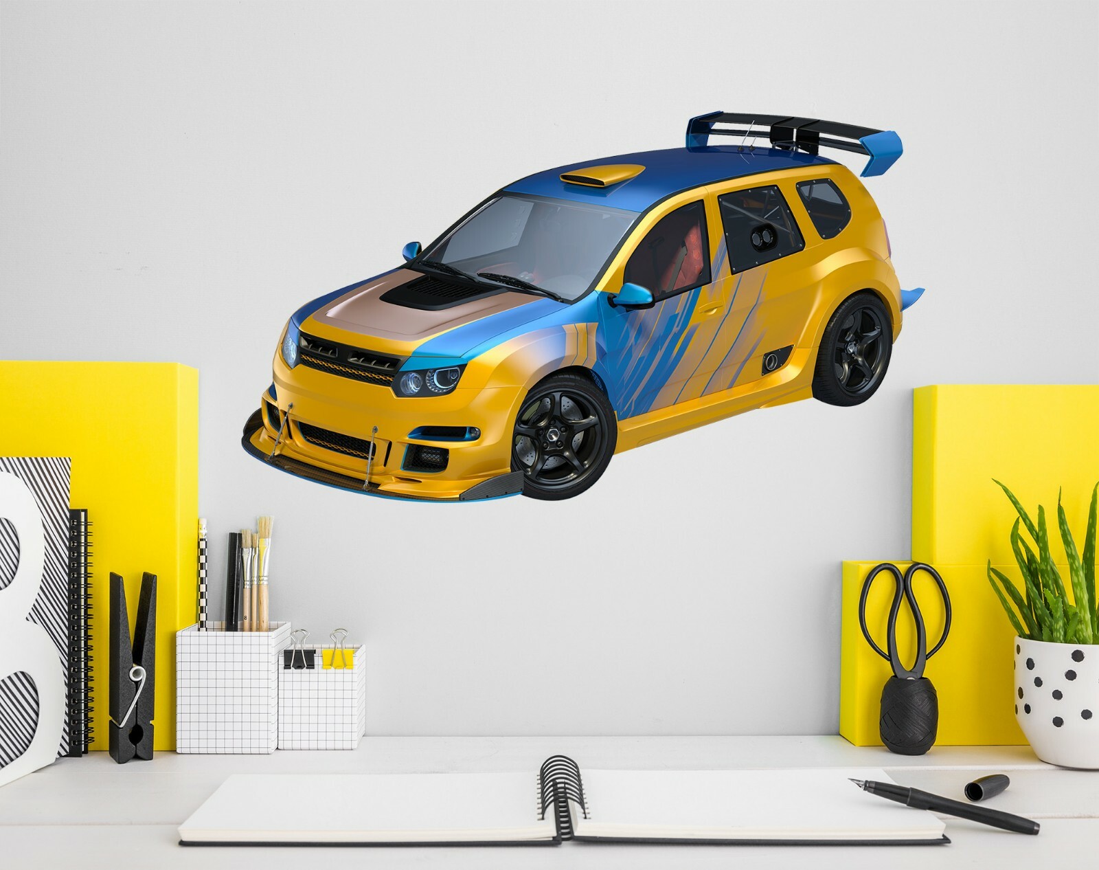 3D Inkjet Auto G1076 Car Wallpaper Mural Poster Transport Wall Stickers Honey