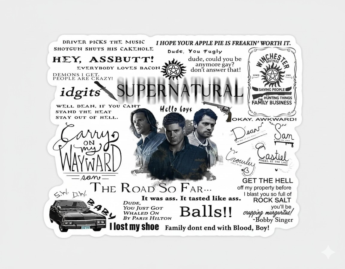Supernatural Sticker Decal Phone Laptop PICK ONE