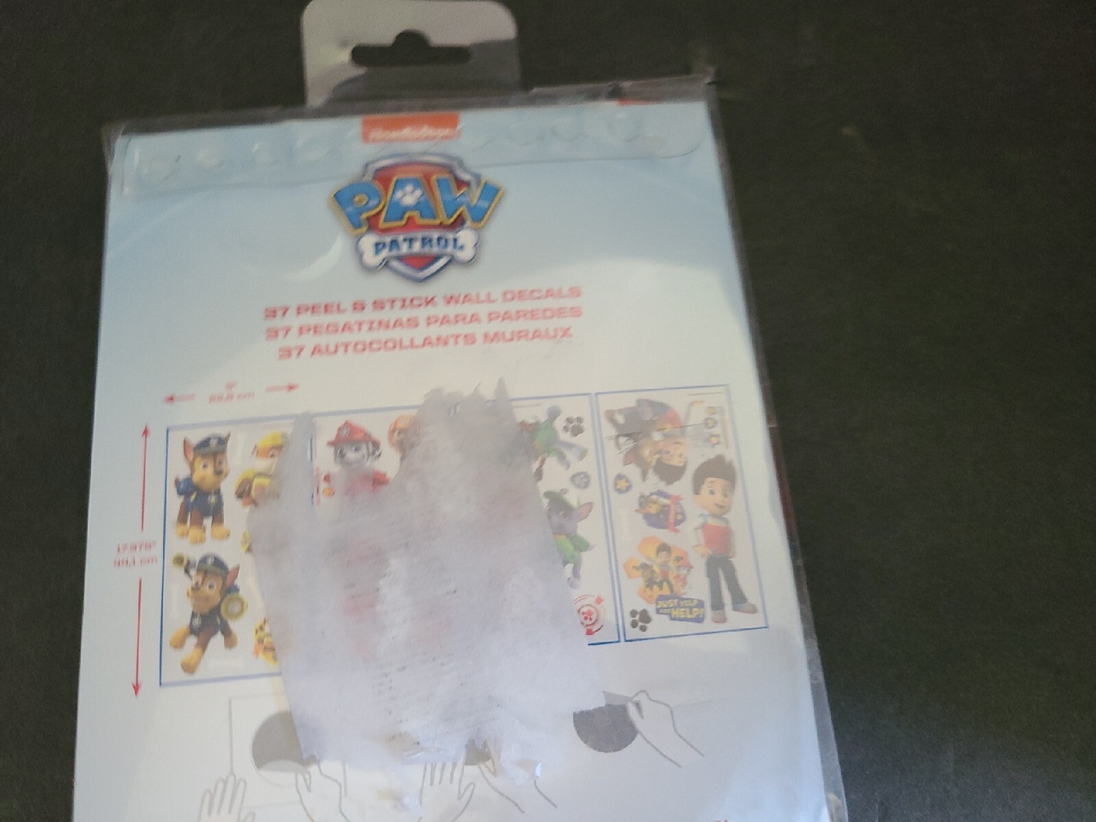 RoomMates RMK2640SCS Paw Patrol Peel and Stick 37 Wall Decals New