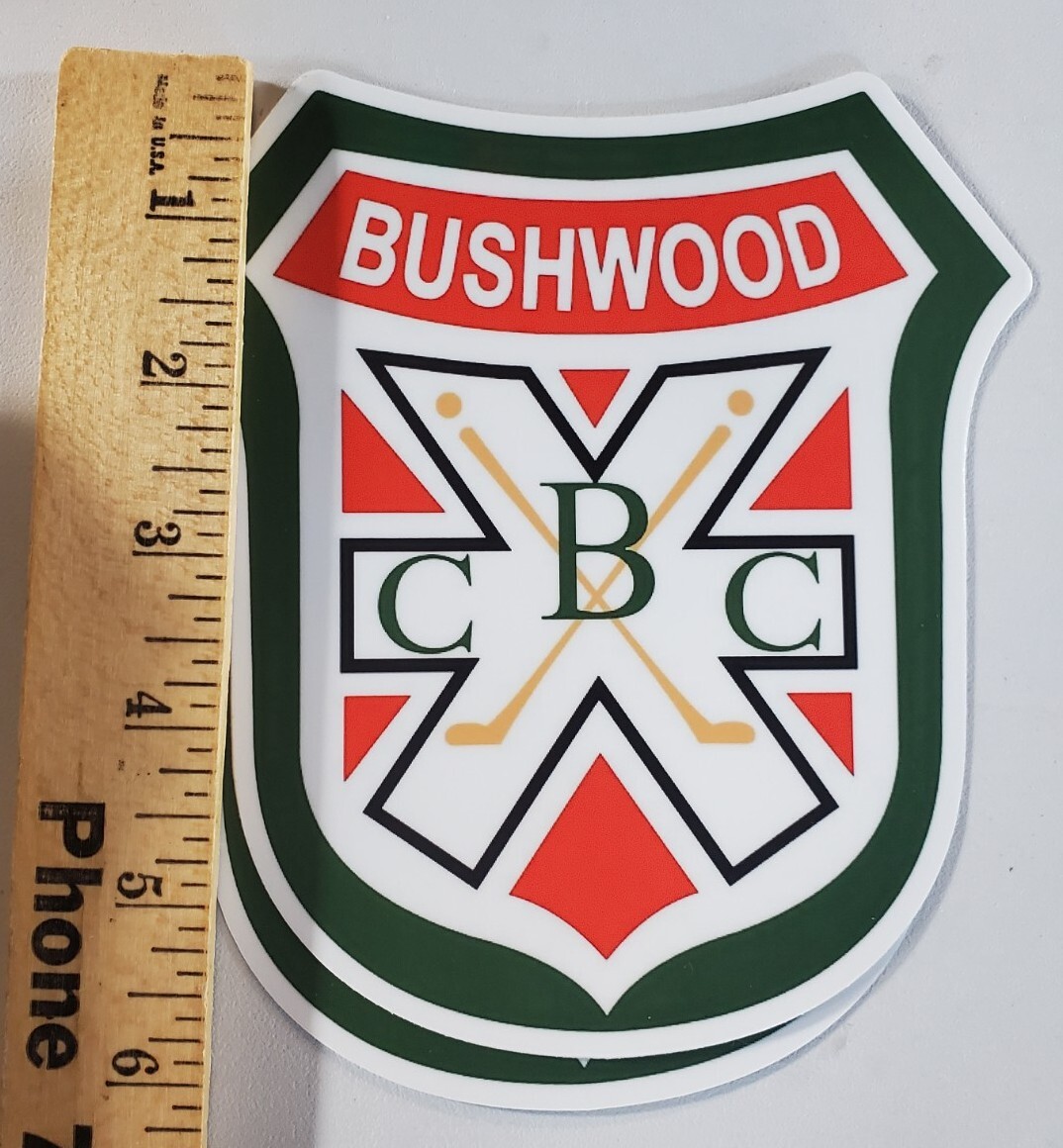 BUSHWOOD COUNTRY CLUB CADDYSHACK Stickers 2 PACK HUGE 6×6 WORLDWIDE 🌐 SHIPPING