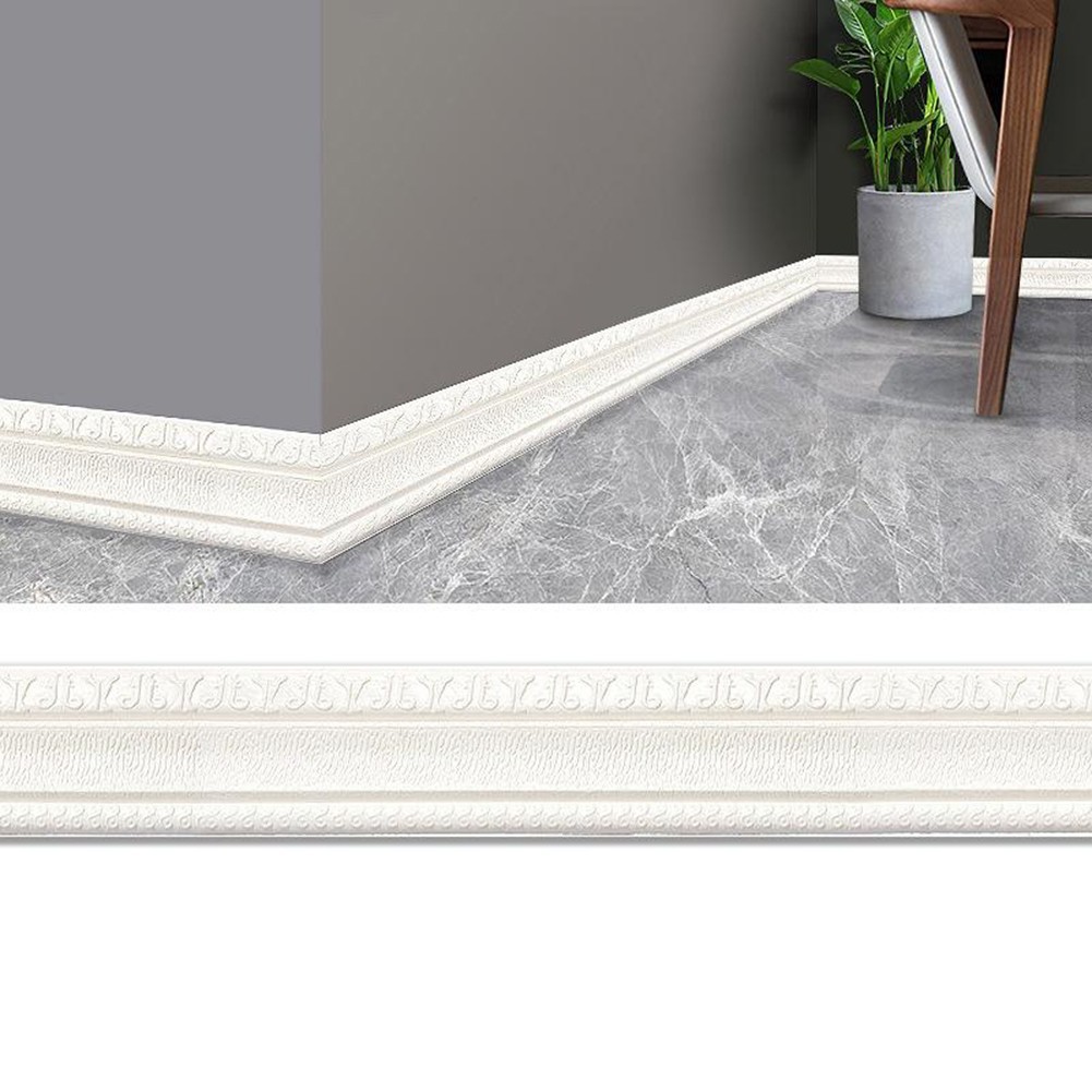 Anti-compression Foam Molding Trim Wall Repair PE Foam Skirting Thickness 4.5mm