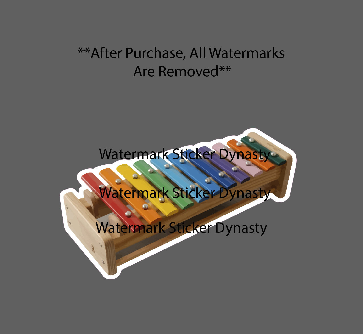Xylophone Sticker Waterproof Decal Music Band Instrument Child Baby Gift NEW