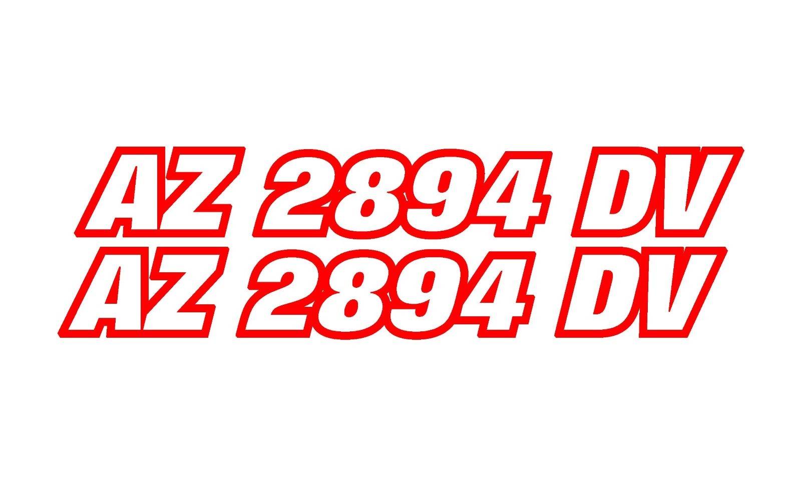 PWC JET SKI WAVERUNNER SEA DOO CUSTOM REGISTRATION HULL ID NUMBER DECAL STICKER