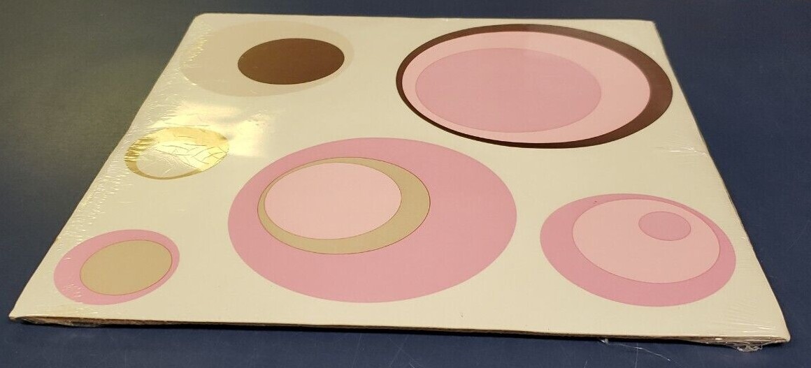 George Uptown Peel & Stick Decorative Accents 11-Inch x 11-Inch Spheres Pink