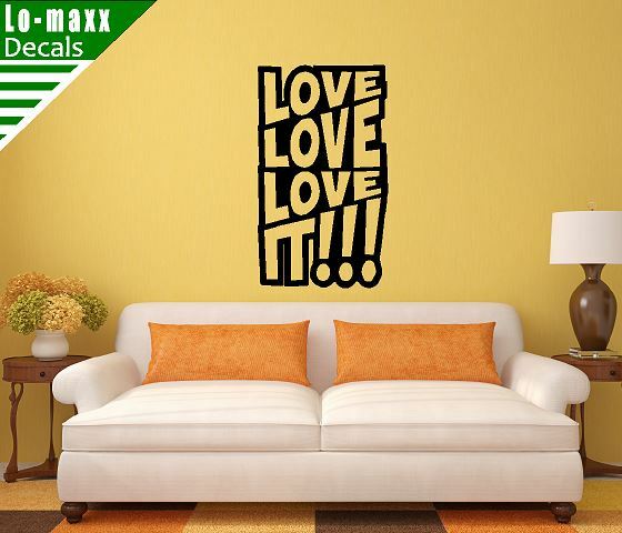 Love love love It Original Graphic Art Design High Quality Die Cut Vinyl Decal