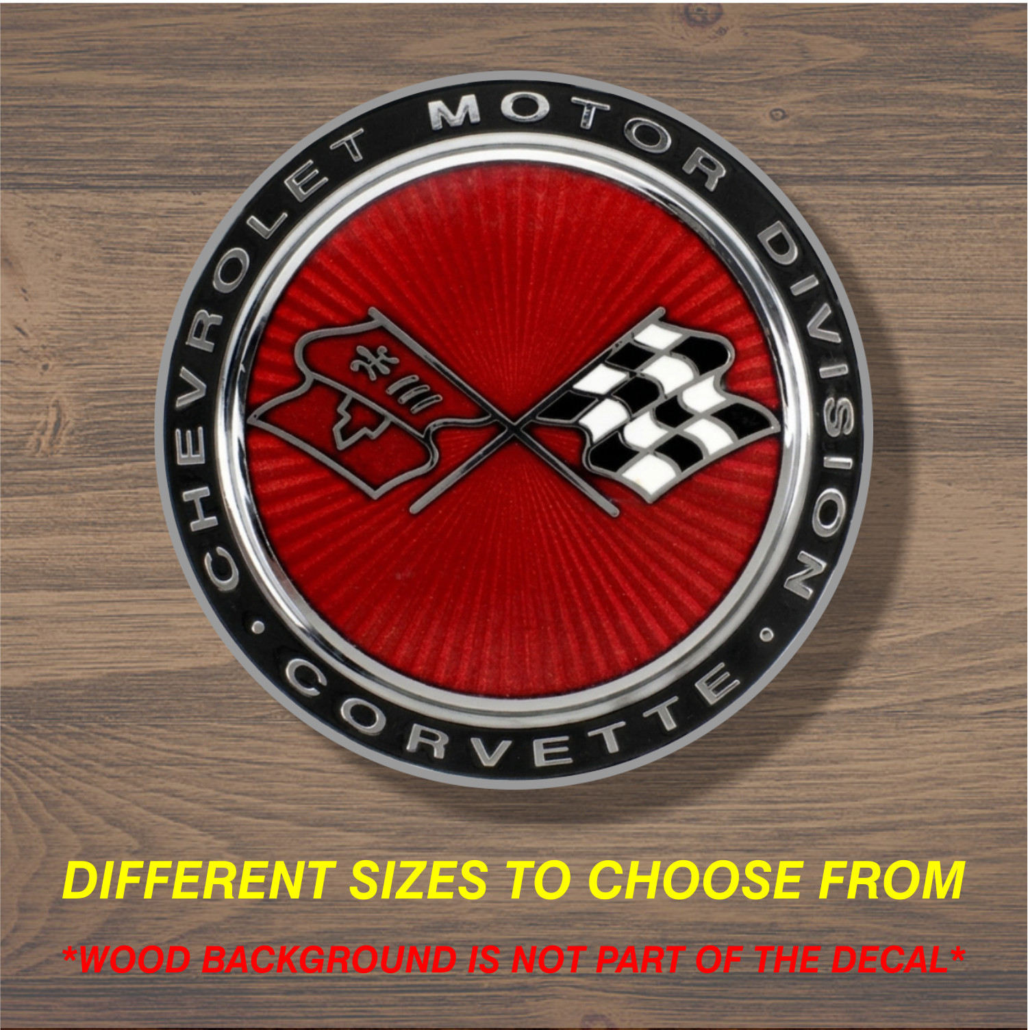 Vinyl Decal Sticker Fits Chevrolet Corvette Chevrolet Motor Division
