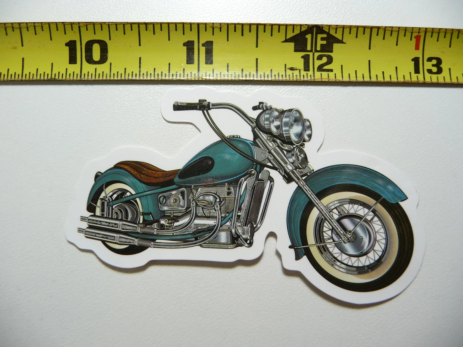 MOTORCYCLE BIKE #1 SMALL STICKER DECAL LAPTOP FUN FUNNY