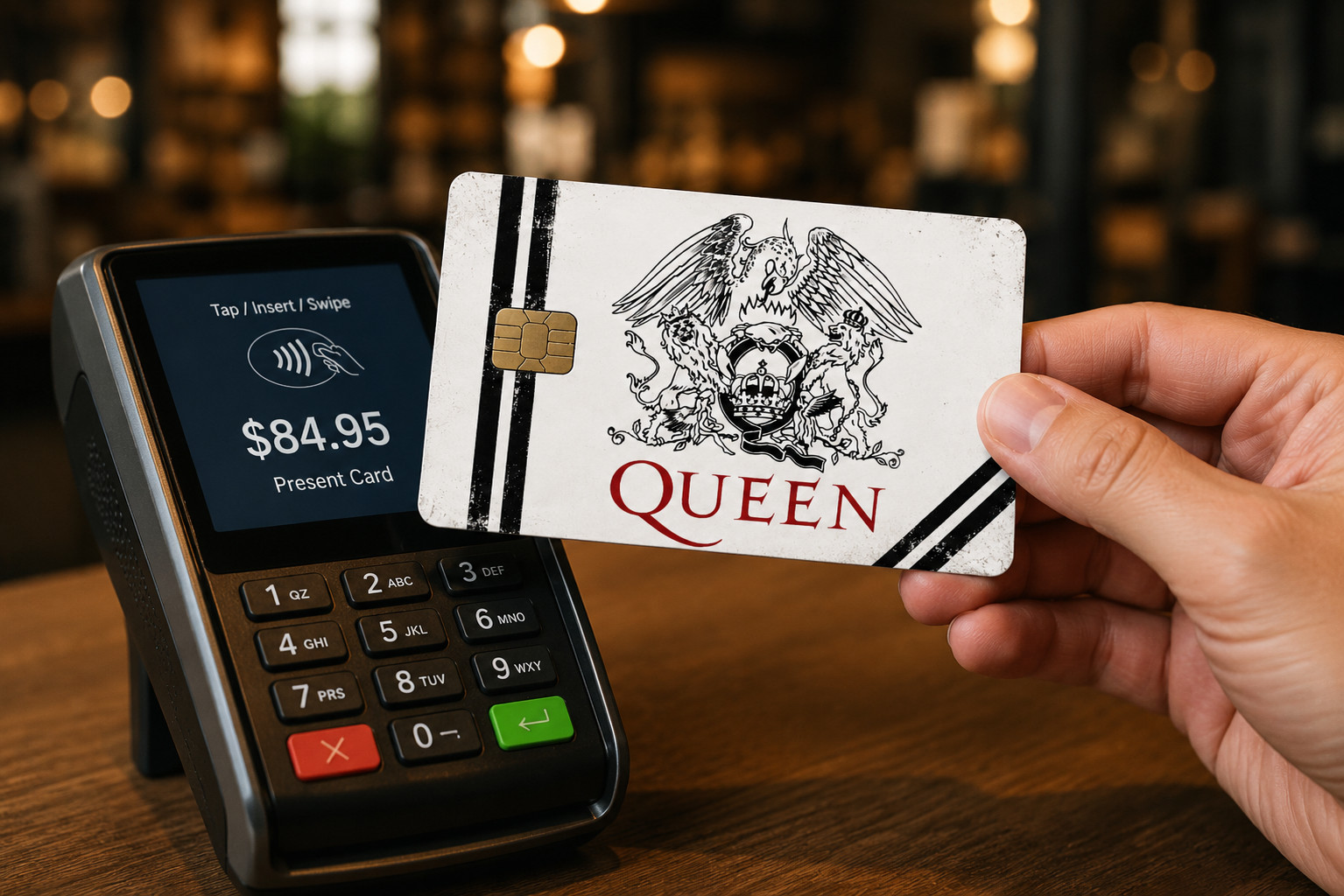 Queen Credit Card Skin Classic Rock Debit Card Vinyl Sticker